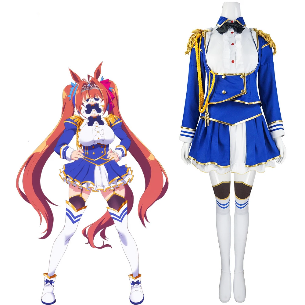 

Аниме Uma Musume Косплей Костюм Pretty Derby Daiwa Scarlet Униформа Хэллоуин Женское Платье Маскировка Выступление Ролевая Игра Наряд