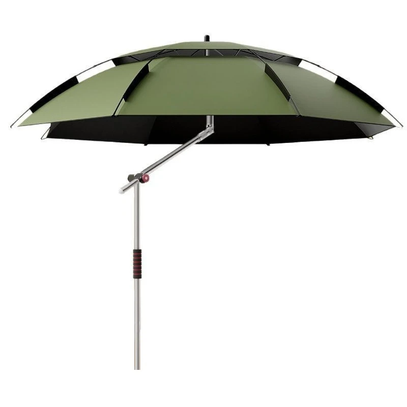 camping-fishing-umbrella-mechanical-arm-2-rib-black-rubber-windproof-rainproof-light-blocking