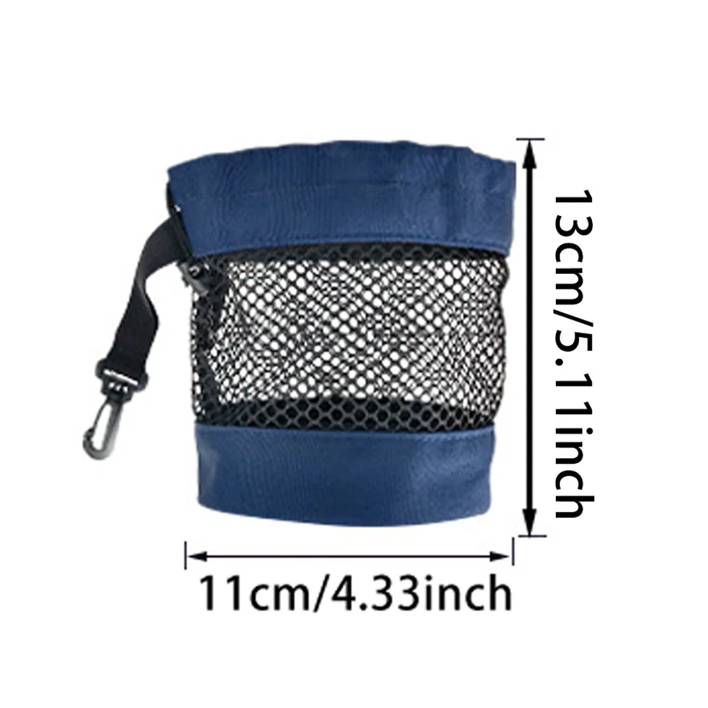 Portable Drawstring Golf Ball Mesh Bag Lightweight Golf Accessories Storage Pouch Outdoor Golf Carry Organizer Bag - view 6