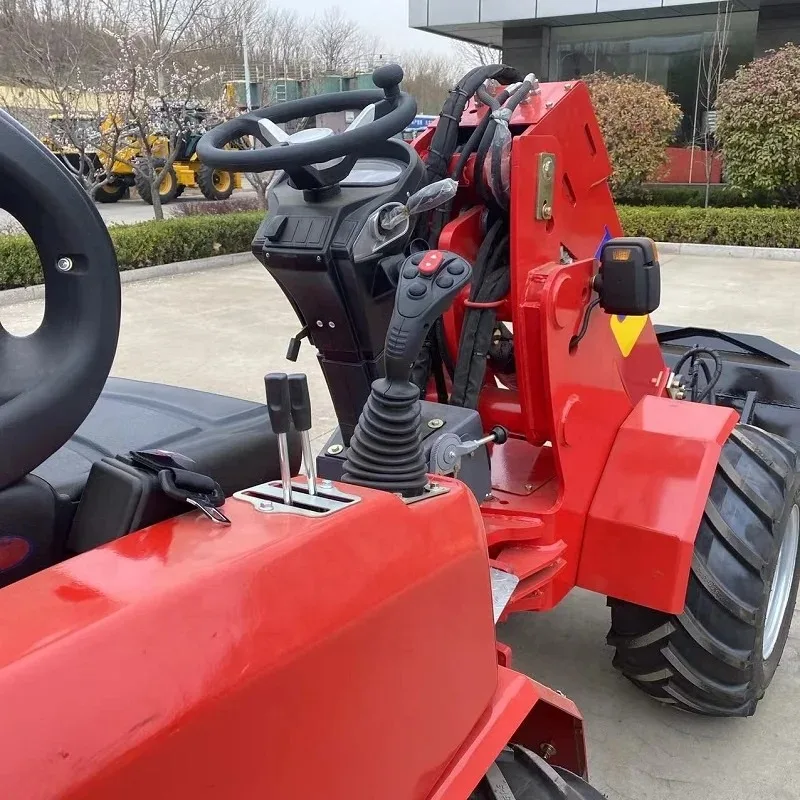 Diesel Powered  Telescopic Front Farm Use Compact Articulated Wheel Loader Deposit - Image 4