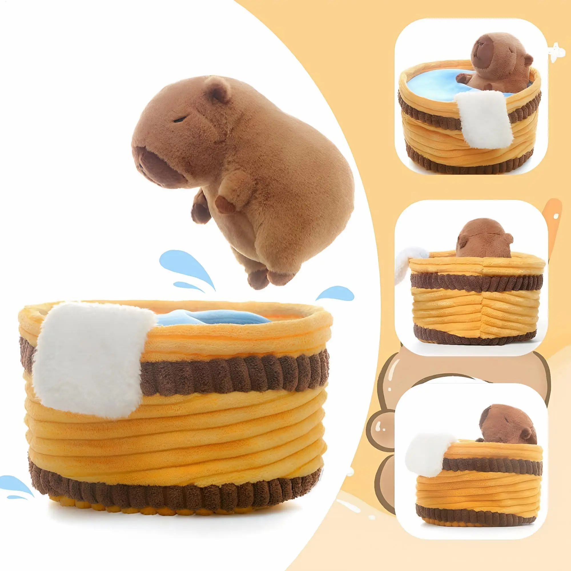 ตุ๊กตาคาปิบาร่านุ่มนิ่มน่ารัก ของตกแต่งบ้าน ตุ๊กตาการ์ตูน ตุ๊กตาคาปิบาร่าน่ารักสำหรับเด็กผู้ชาย เด็กเล็ก วัยรุ่น และนักสะสม