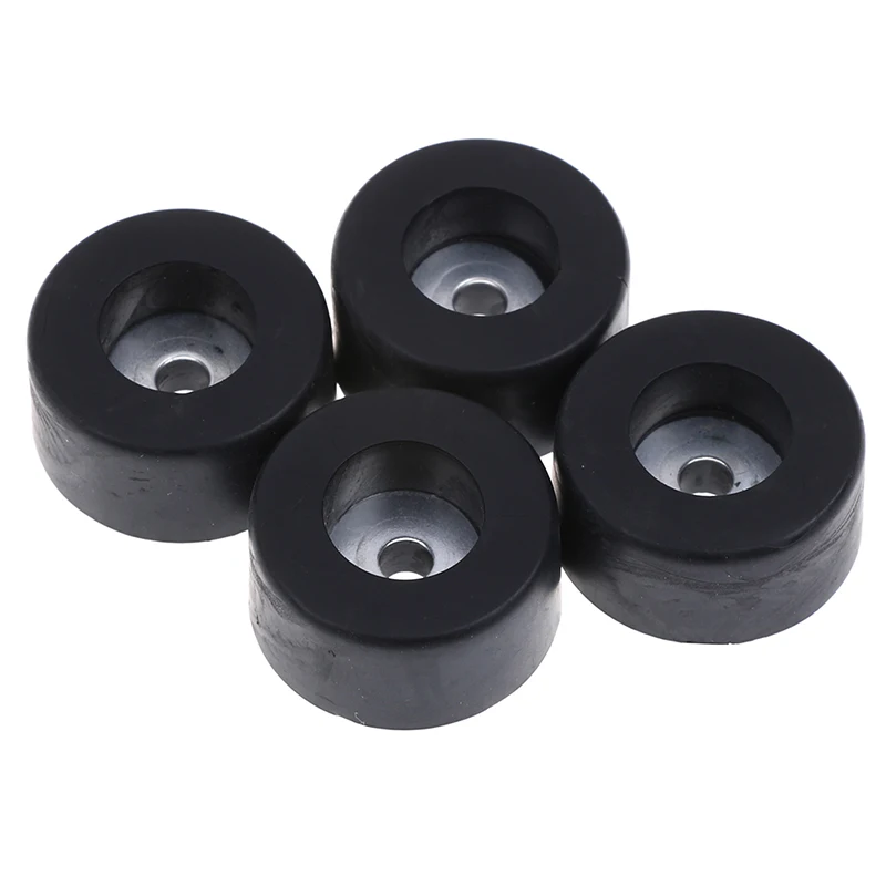 4pcs Durable Black Large Case Speaker Cabinets Rubber Feet Damper Pad Base