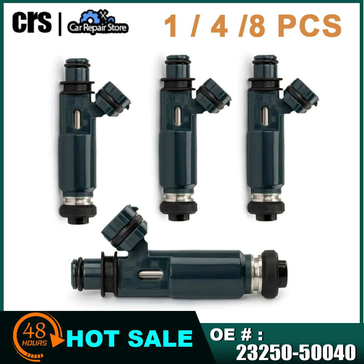 1 /4 /8PCS OEM # 23250-50040 23250-0F010 Fuel Injectors For Lexus GX470 LX470 2UZ 4.7L For Toyota  4Runner Sequoia Tundra