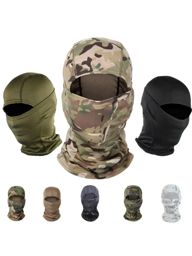 AliExpress NONE Camouflage Balaclava Full Face CS Mask Ski Cycling Hunting Head Neck Cover Helmet Liner Cap Multicam Men Scarf