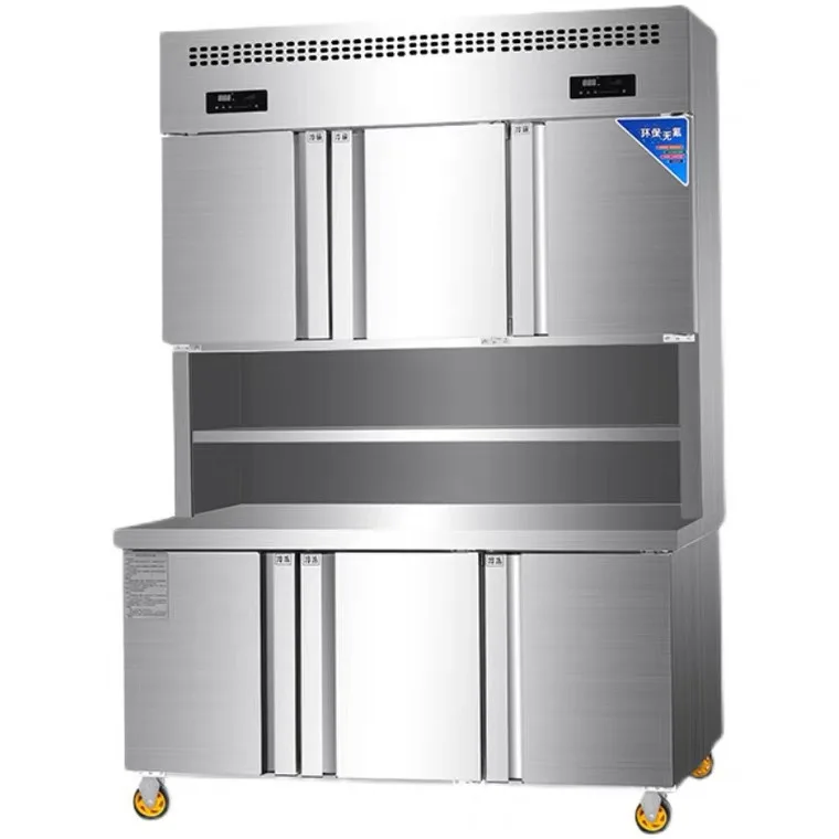 

Mother and child cabinet, upper refrigeration, lower freezing, all-in-one machine