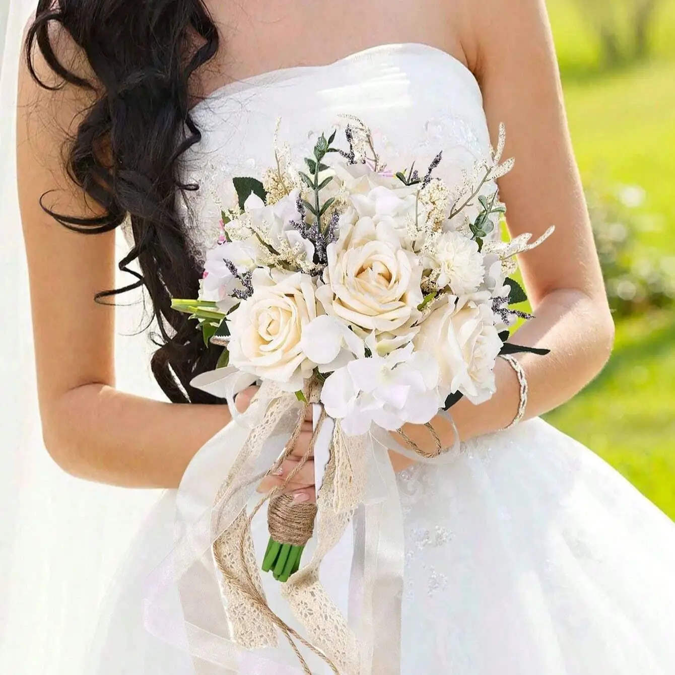 Artificial Roses Flowers Wedding Bouquets Wedding Photography Bouquet Marriage Photo Props Bride Holding Flower Valentine's Day