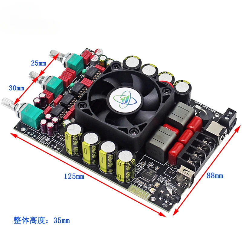 SOTAMIA 220Wx2 TPA3251 Power Amplifier Hifi Fever Car Bluetooth 5.2 Stereo Audio Amplifier Board AUX U Disk Home Theater Amp