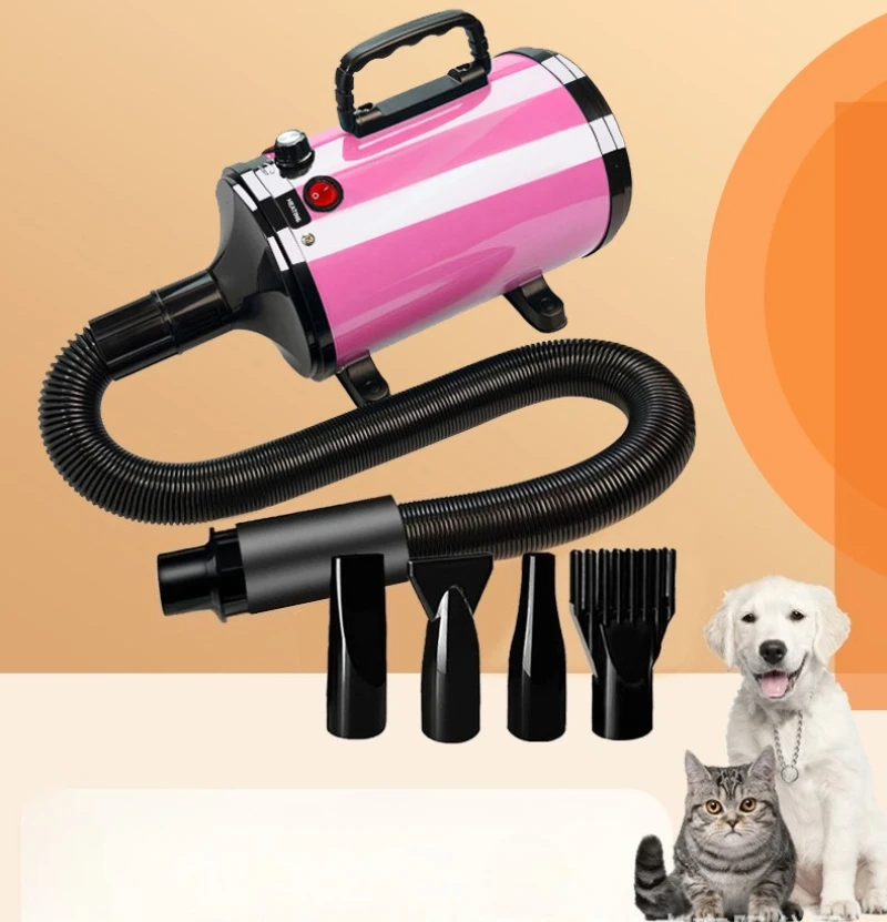 220V Hair Dryer  Dogs Pet Grooming Blower Constant Temperature Fast Silent Drying Machine Stepless Speed Regulation