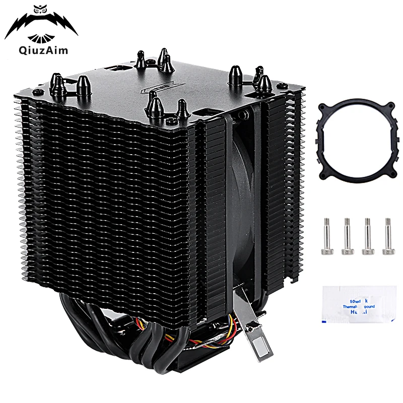 

QiuzAim Air-cooled Radiator Processor x79 x99 am3 am4 am5 amd 6 Heat Pipe Twin Towers Cooler cpu fan Installing LGA2011 2066 E5