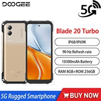 NEW DOOGEE Blade 20 Turbo 5G Rugged Phone 6.6″ Dimensity 7050 8GB+256GB Mobile Phone 10300mAh 50MP 90Hz Android15 Smartphone