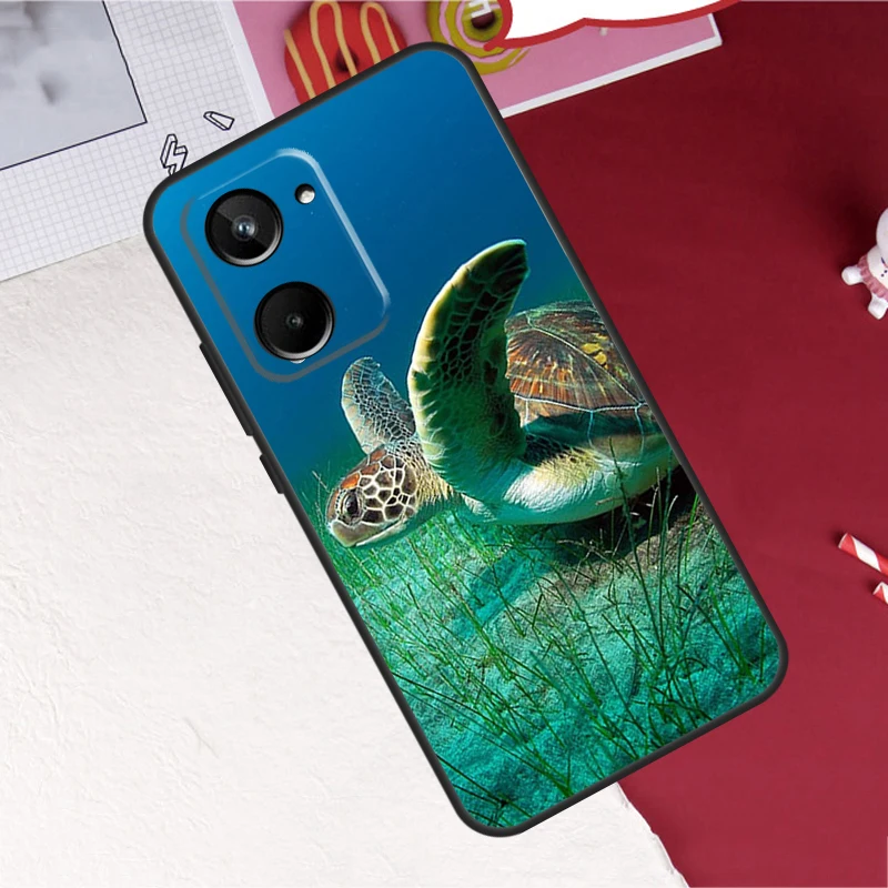 Leuke Cartoon Turtles Case Voor Realme 10 8 9 Pro Plus Gt Neo 5 2T 3T Master C11 c25 C30 C31 C35 C21Y C25Y Cover