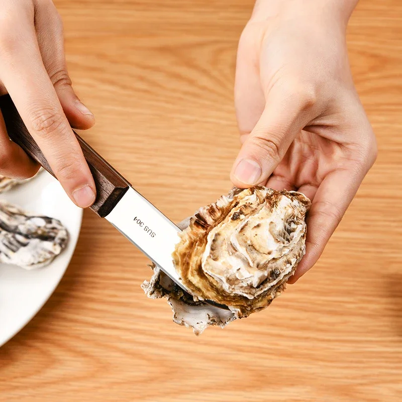 304 Stainless Steel Multi-purpose Oyster Knife, Scallop Opener, Used for Seafood Shell, Can Directly Open Oyster