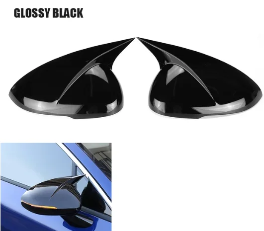 

2Pcs Side Door Rearview Mirror Rear View Cover For KIA K5 Optima 2020 2021 Bright Exterior Side Mirror Housing Shell Cap