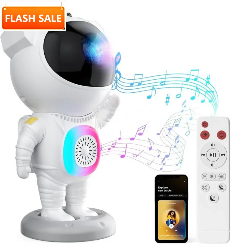 New Astronaut Night Light with Projection Colorful Atmosphere LED Lamp