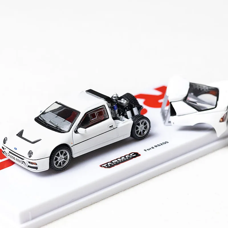 

Литой под давлением Tarmac Works, масштаб 1:64, Ford RS200, съемная модель автомобиля из сплава, Коллекционная игрушка, подарок, сувенир, украшение для дисплея