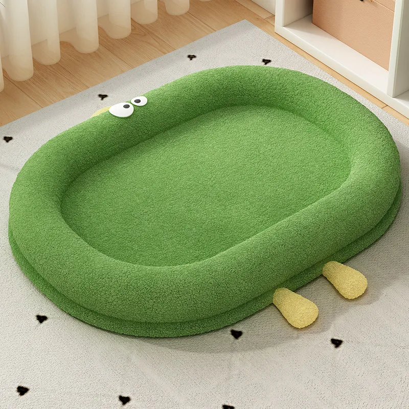 Party Cute Green Dog Kennel Oval Unbreakable Luxury Modern Dog Supplies Mattress Designer Camas Para Perros Dog Furniture