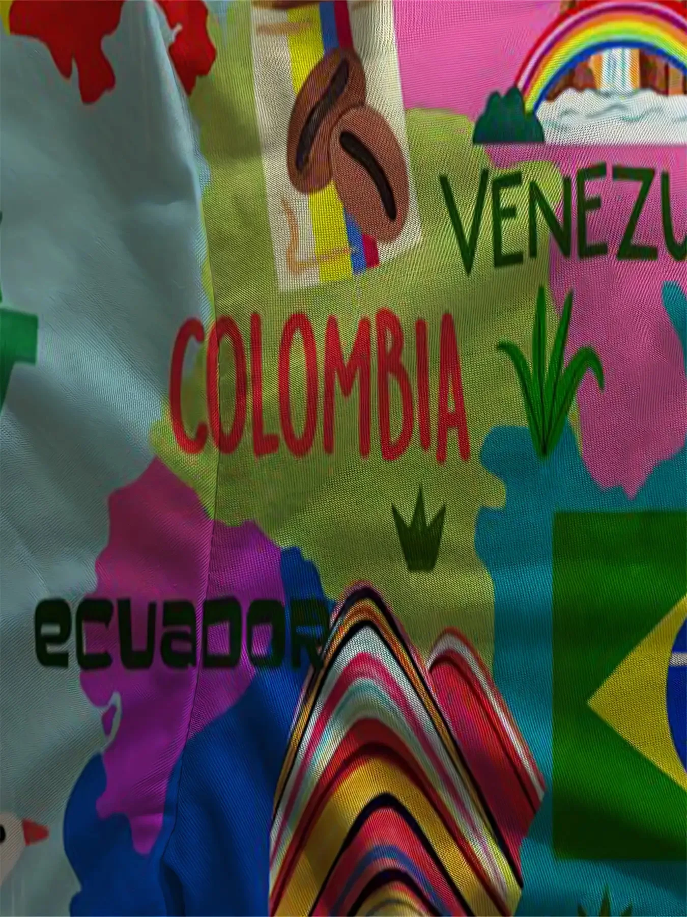 تي شيرت رجالي بطباعة ثلاثية الأبعاد لكامل الجسم من أمريكا اللاتينية - البرازيل والمكسيك وأعلام الأرجنتين والعلامات المميزة (Christ the Redeemer، Llama #5