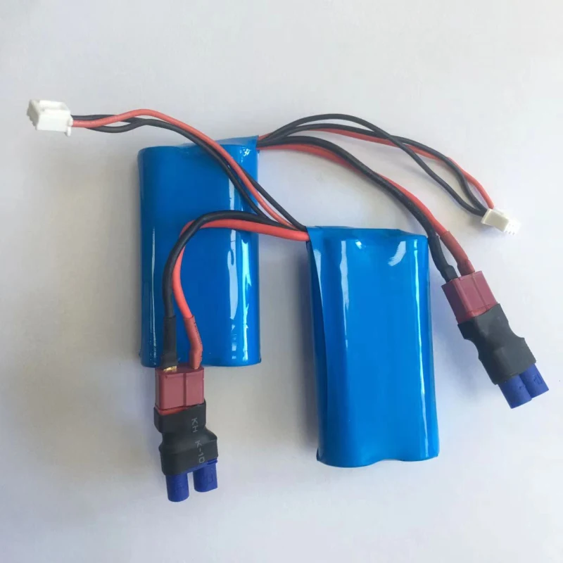 S2 S02 전기 레이싱 리모컨, RC 스피드보트 보트 예비 부품, 7.4V 2000mAh 배터리, 3 대 1 충전기 라인