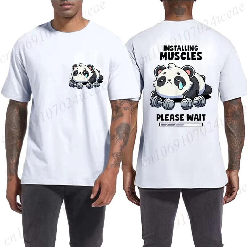 

Забавная панда, тяжелая атлетика, приседание, тренажерный зал, цитата, панда, милая рубашка, мужская футболка с круглым вырезом, летние футболки, мужские модные брендовые футболки с круглым вырезом, топы