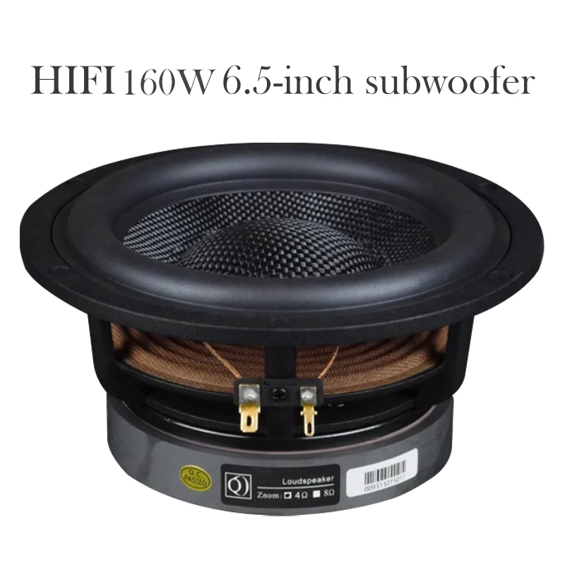 Hi-Fi сабвуфер 6,5 дюйма из стекловолокна 4 Ом 8 Ом 160 Вт сабвуферы динамики домашний кинотеатр сабвуфер громкоговоритель 