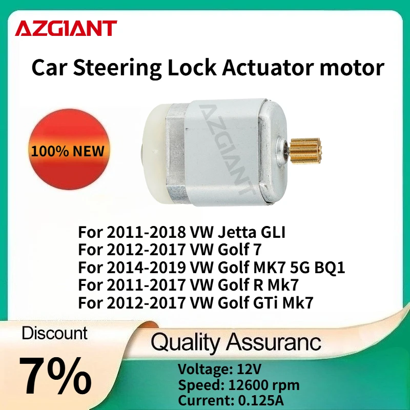 

For VW Golf 7 2012-2017/Golf MK7 5G BQ1 2014-2019/Golf R Mk7 2011-2017 AZGIANT Car Steering Lock Actuator motor New parts OEM