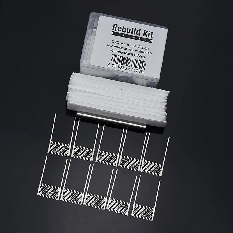 DIY Rebuild Kit GTI 0.2ohm Mesh Coil Resistance Wire Replacement Accessories Tool