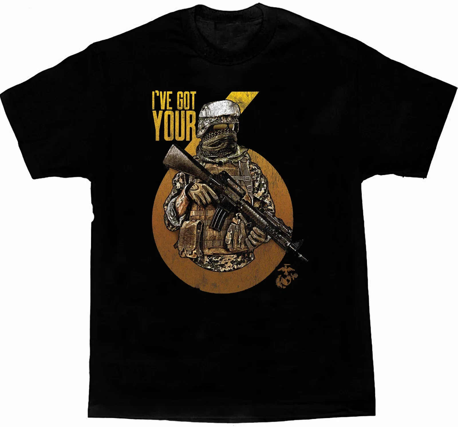 

I've Got Your 6. US Marine Corps Gift T-Shirt 100% Cotton O-Neck Summer Short Sleeve Casual Mens T-shirt Size S-3XL