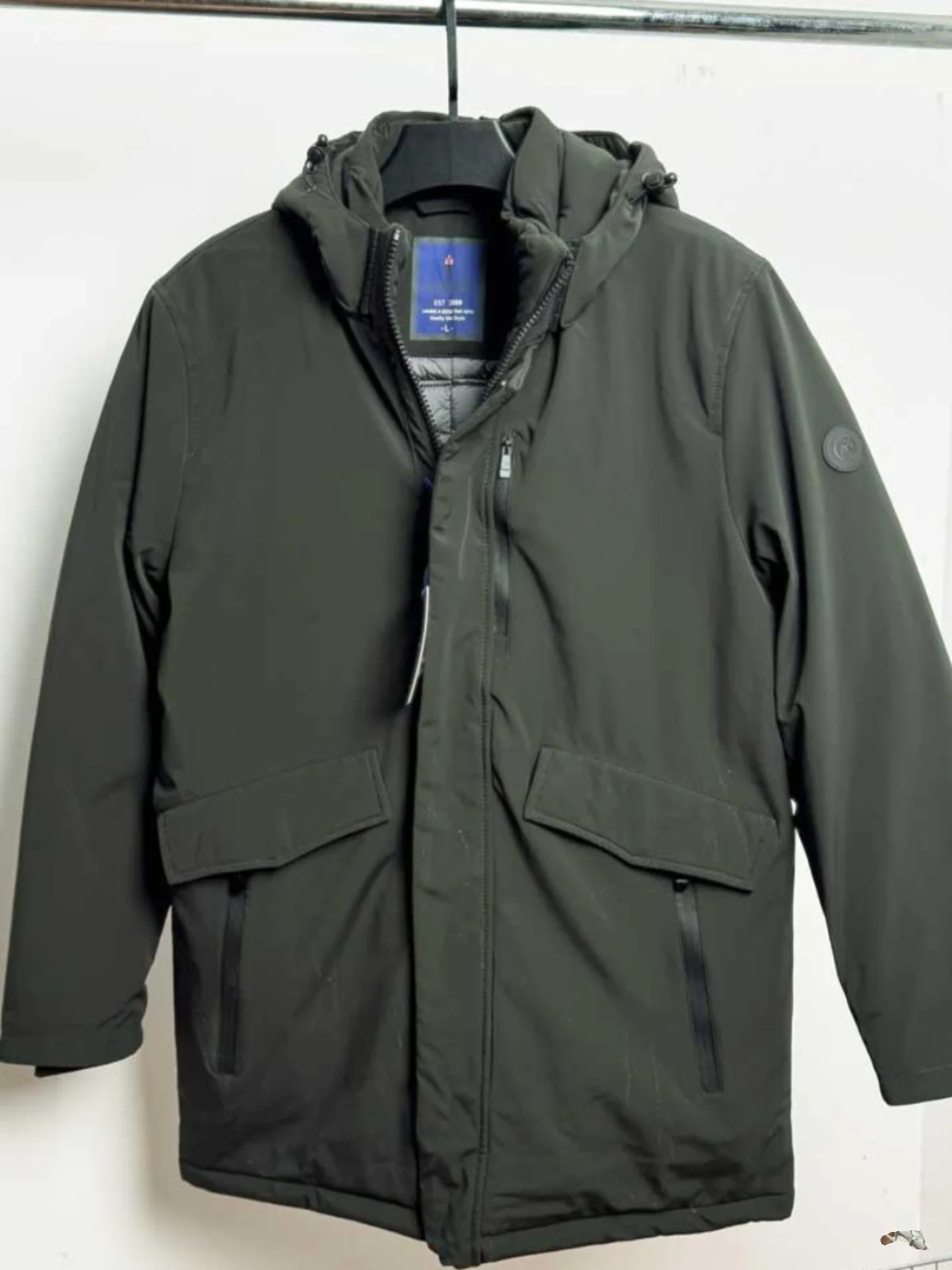

High-End Autumn Winter Outdoor Mid-Length Parka Cotton Jacket Windproof Waterproof Elastic Cotton Clothing Business Casual St...