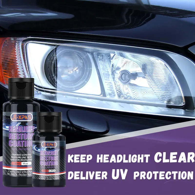 Headlight Restorer Car Lights Polishing Chemical Repair Renovation Auto Detailing Liquid Polymer Protect Coating JB-LHB 8