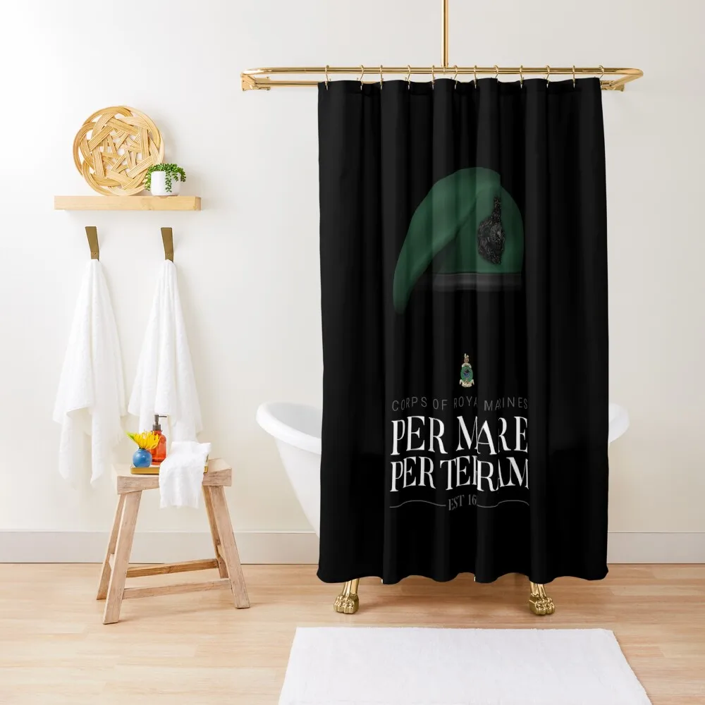 

British Royal Marines - Per Mare, Per Terram Shower Curtain Bathroom For Shower Funny Shower Curtain