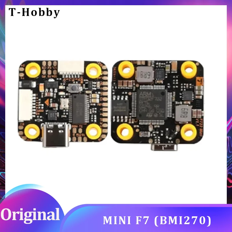 T-HOBBY MINI F7 BMI270 Flight Controller STM32F722 3~6S Lipo Support OSD 20*20mm Matching with F45A MINI 4IN1 ESC for FPV Drone