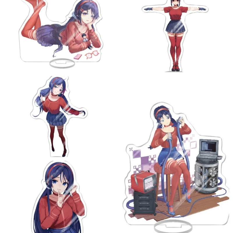 

Anime Game Figure Miside Theme Figure Acrylic stand standing Model Plate Cosplay Cartoon Desktop Deco Toy for Gift