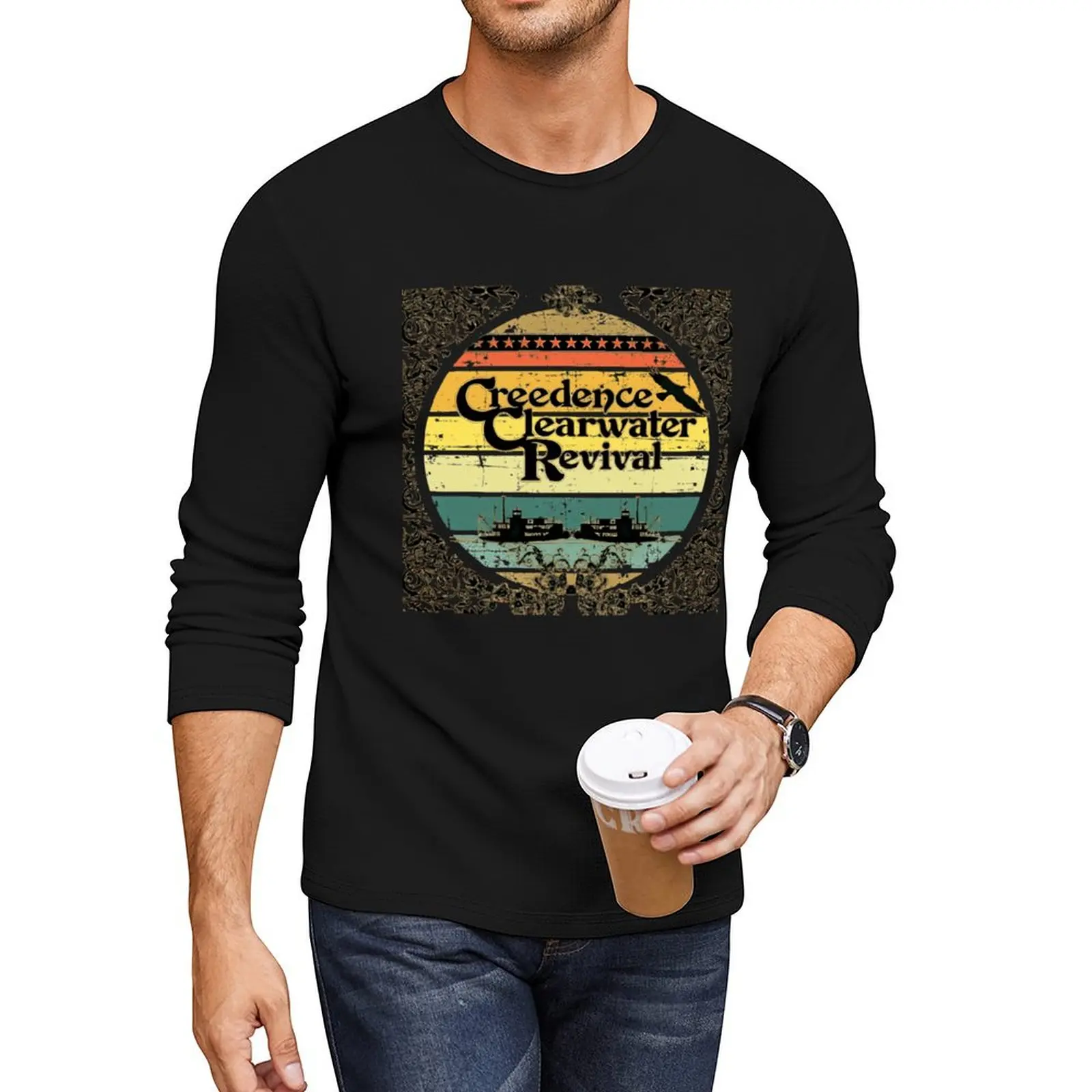 Creedence Clearwater Revival Riverboats Long T-Shirt boys white t shirts new edition t shirt tees men t shirt