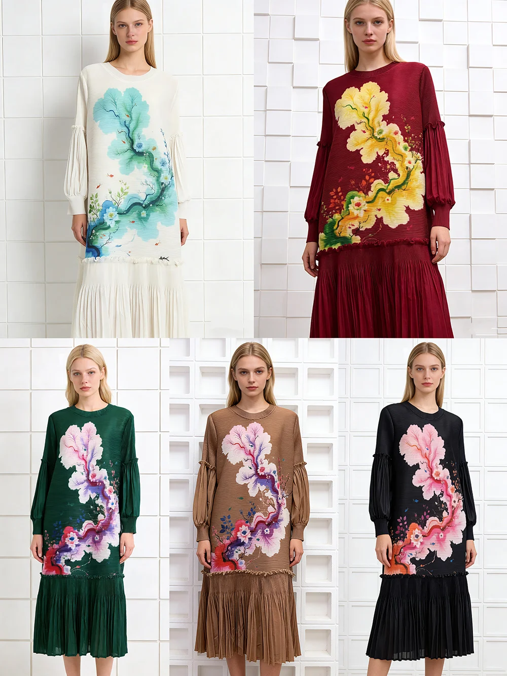 Vintage Zarif Baskılı Fırfırlı - Winter Clothing Line incelemesi ve fiyatı