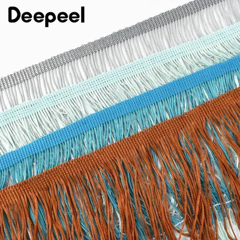 10 metrów 10/15/20/30cm kolorowe długie frędzle wykończenia frędzle tkana koronkowa wstążka DIY sukienka do tańca latynoskiego akcesoria do dekoracji odzieży