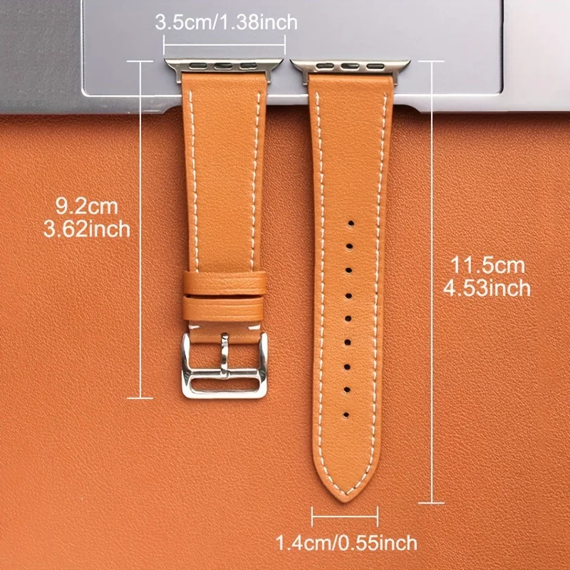 Cinturino in pelle per iWatch, cinturino per Apple Watch 44/45/49mm, per iWatch 38/40/41/42mm Ultra Series 8 7 6 5 4 3 2 1 SE Uomo e donna