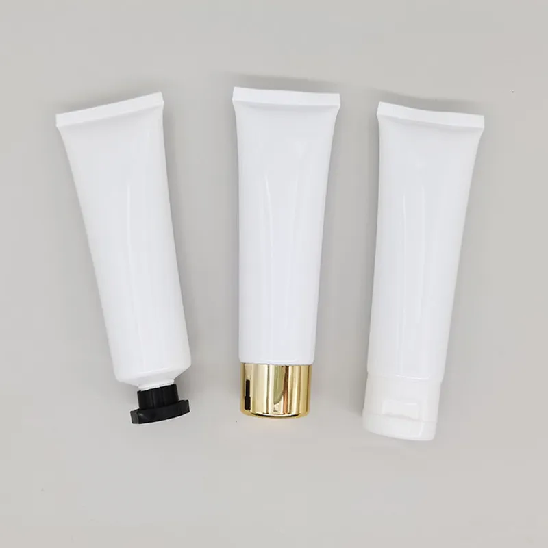 

Wholesale 50ml White Hose Cream Bottles Slap-up Cream Soft Tubes Creamy Make Up Base Containers Cosmetic Refillable Tubes