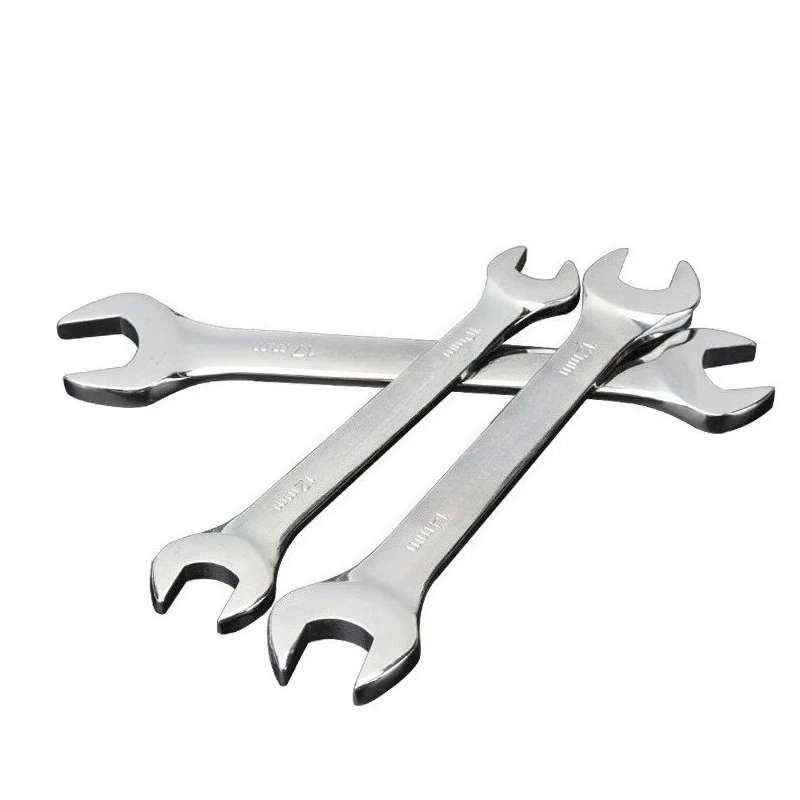 Mini Thin Double Open-end Wrench Hand Tools Open End Wrench Stainless Steel Dual-purpose Wrench 8 To 19 Mm Available Car Tools