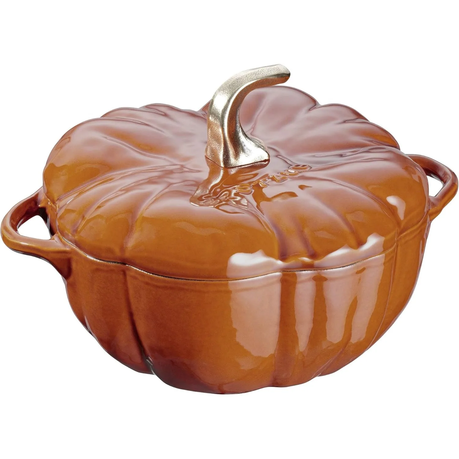 

STAUB Cast Iron 3.5 Qt Pumpkin Dutch Oven Cocotte Burnt Orange Made in France Kitchen Dining