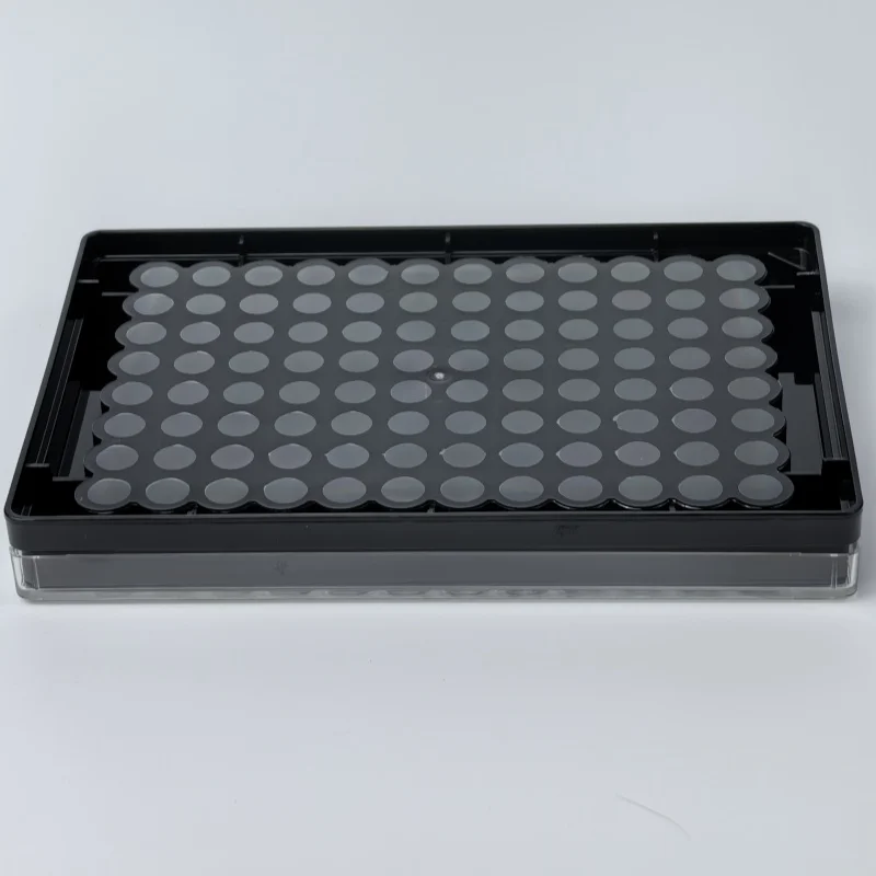 96 لوحة ثقافة الخلية الآبار أسود شفاف أسفل البلاستيك التصاق المعقمة أطباق بتري المعالجة لأدوات تجربة المختبر الحيوي #2