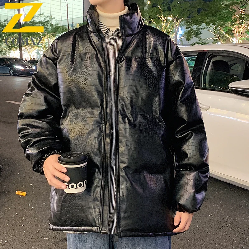 Stand Collar Cotton Jacket Male New Winter Fashion Thickened Warm Windproof Parkas Camping Travel Lightweight Padded Jackets