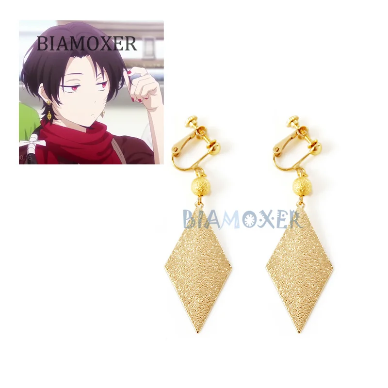 Kashuu Kiyomitsu Cosplay wigs Earring False nail Red play wigs Halloween costumes hair wig