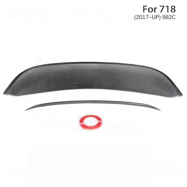 For 718 2017-2025 Cayman Boxster Car Modification Upgrade Carbon Fiber Tail Spyder RS Tail Assembly Spoiler