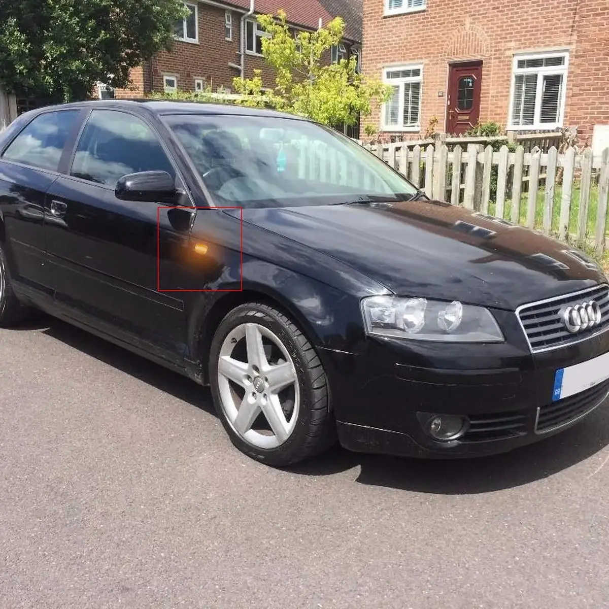 ANGRONG シートイビサレオンシュコダオクタビアルームスター 5J LED サイドインジケータリピーターライトブラックスモークレンズ