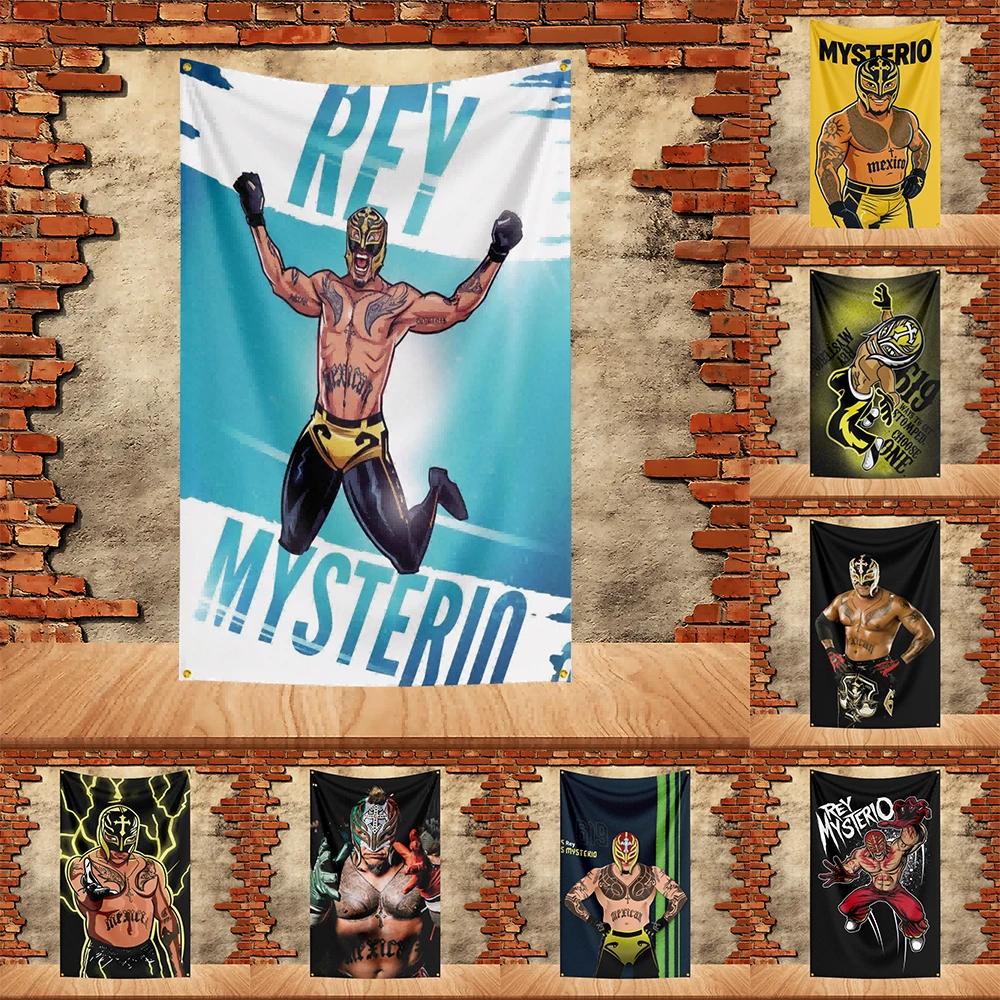 

90X150ft Rey Mysterio Boxing Party Flag Polyester Printed Flag Banner Tapestry for Garden Garage Decoration Concert Flag