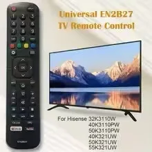 Universal EN2B27 TV Smart Remote Control Replacement for Hisense 32K3110W 40K3110PW 50K3110PW 40K321UW 50K321UW 55K321UW