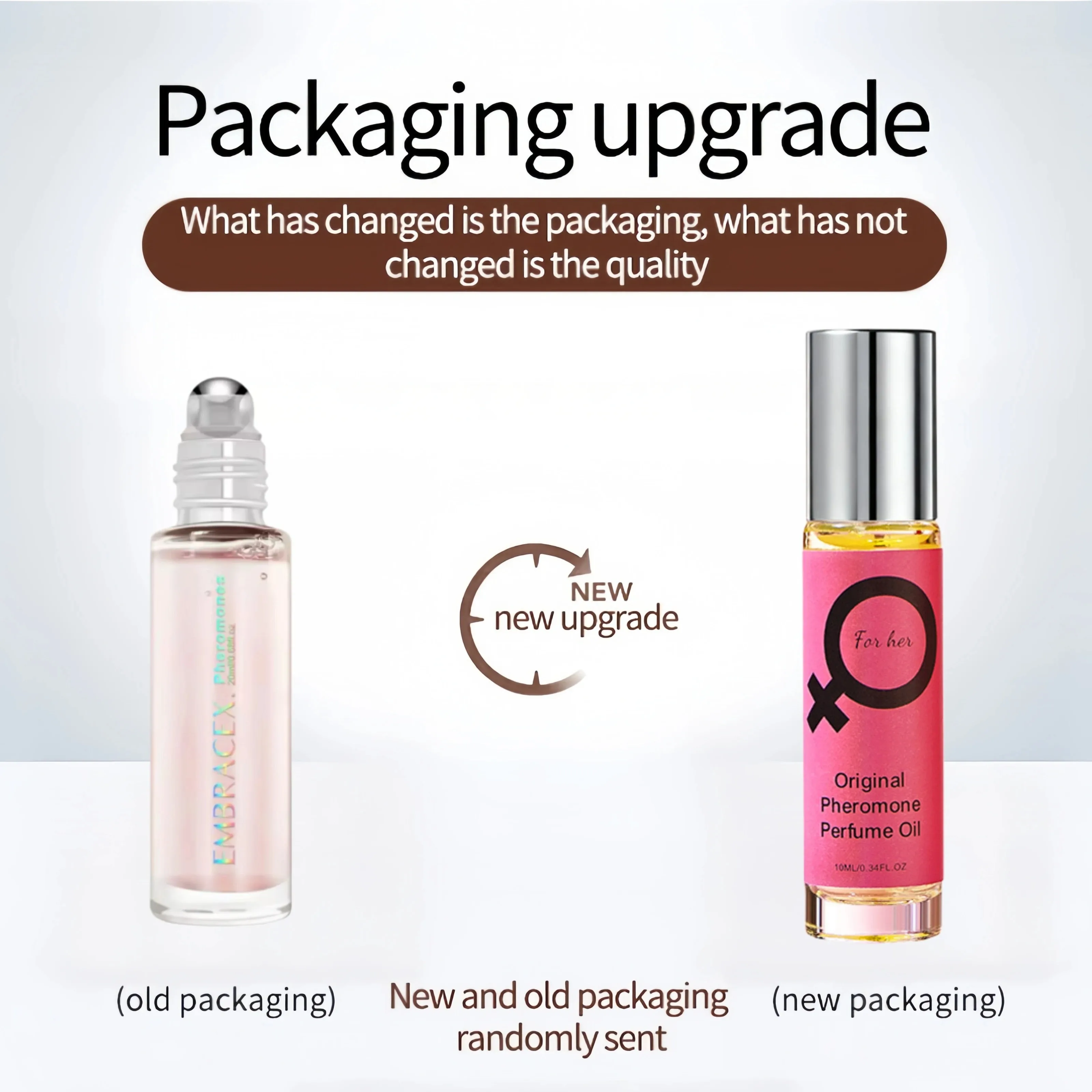 10ml*2 Bottles=20Ml Pheromone Essential Oil, Pheromone Roll-On Perfume for Women, Long-Lasting Fragrance Gift, Aromatic Essential Oil, Flirting Perfume