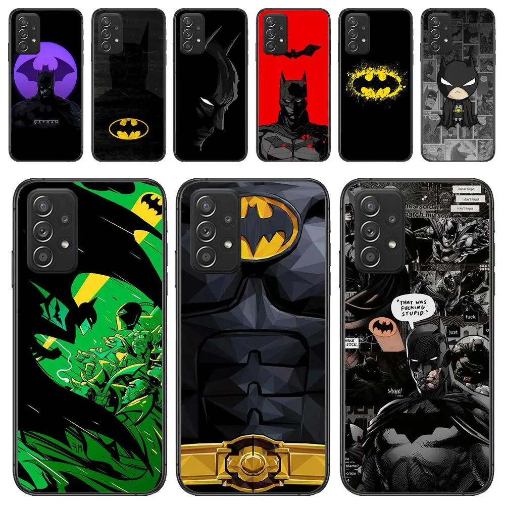 B-Batman TPU Phone Case For Samsung Galaxy A13 A52 A53 A73 A32 A51 A22 A12 A20e A50 A21 A72 A70 S 4G 5G Luxury Silicone Cover