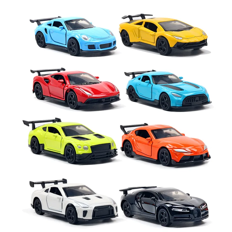 Random Style Delivery Alloy Toy Car, Sports Car Model, Rebound, Movable, Super Handsome Model Ornaments