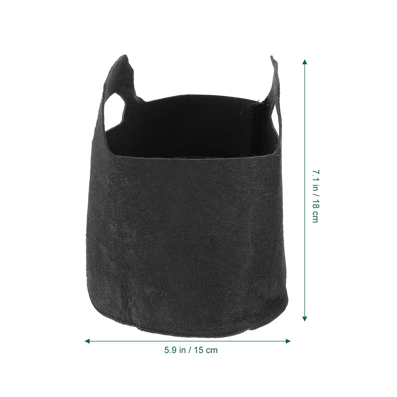 5 قطعة أكياس الحضانة النباتية غير المنسوجة النسيج تنمو أكياس مقابض قوية دائم حديقة الأواني ل Pernials العصارة الخضروات